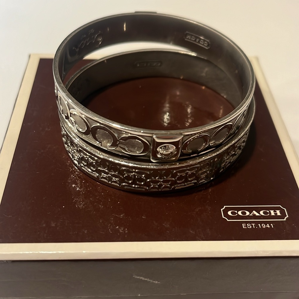 Authentic Coach Silver Logo Bracelets - image 4